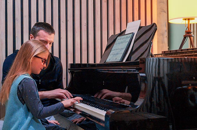 aula de piano em casa