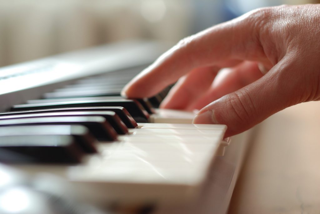Posição dos dedos no piano