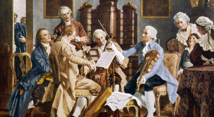 Franz Joseph Haydn tocando com amigos