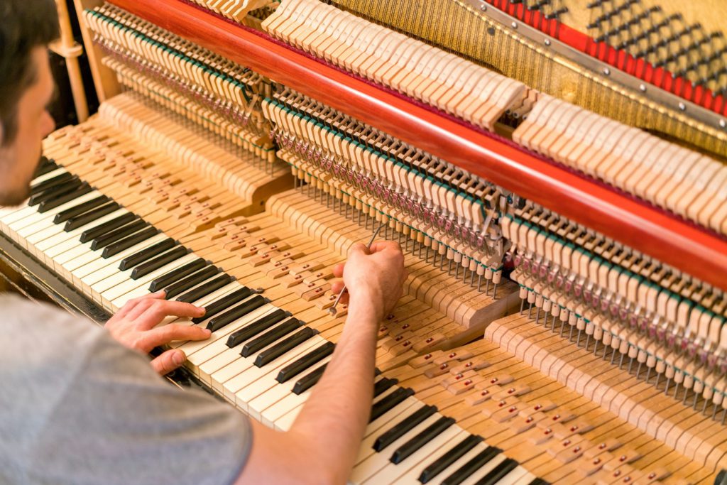 Manutenção de um piano