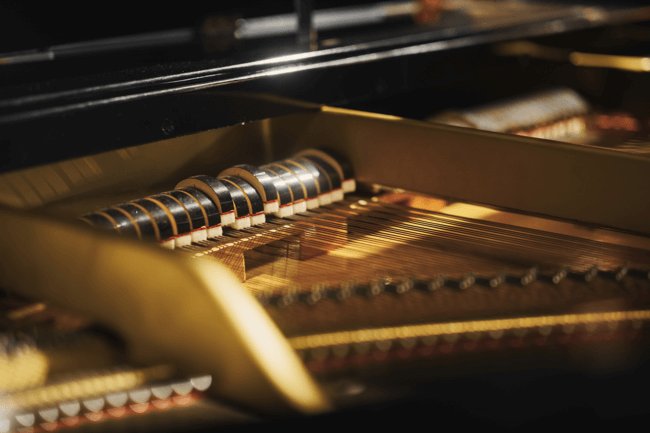 Estrutura interna de um piano