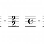 As origens do “C” e do “C cortado” na fórmula de compasso