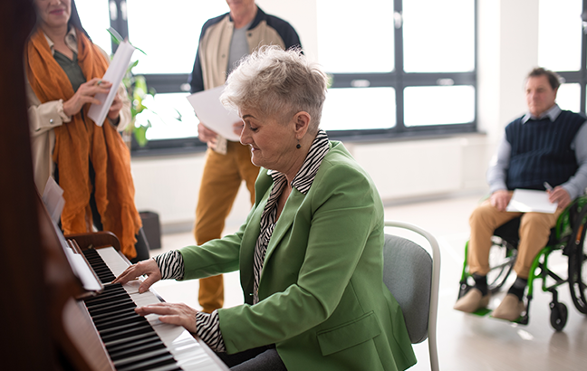 piano na terceira idade