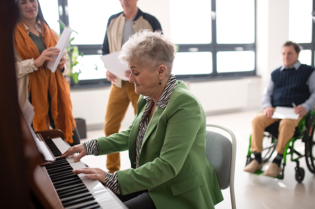 piano na terceira idade