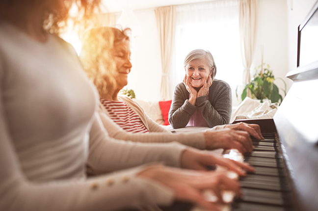 piano na terceira idade